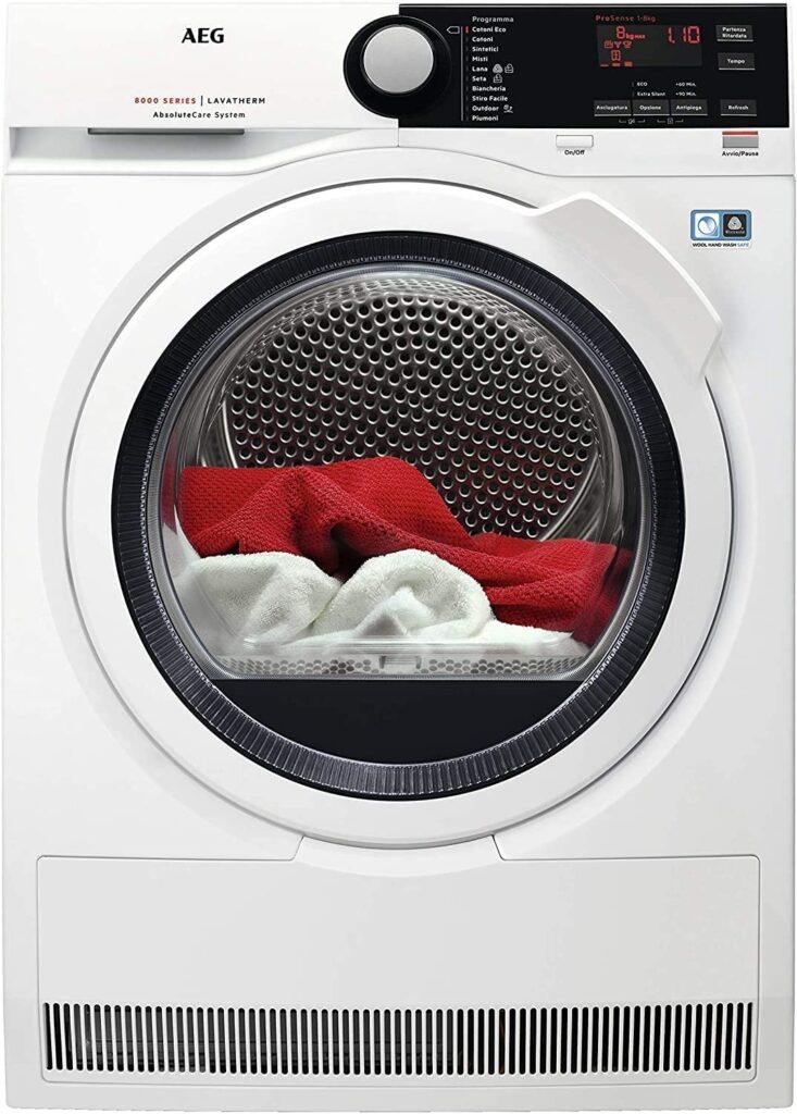 AEG T8DBE85 - La migliore asciugatrice a pompa di calore ecologica