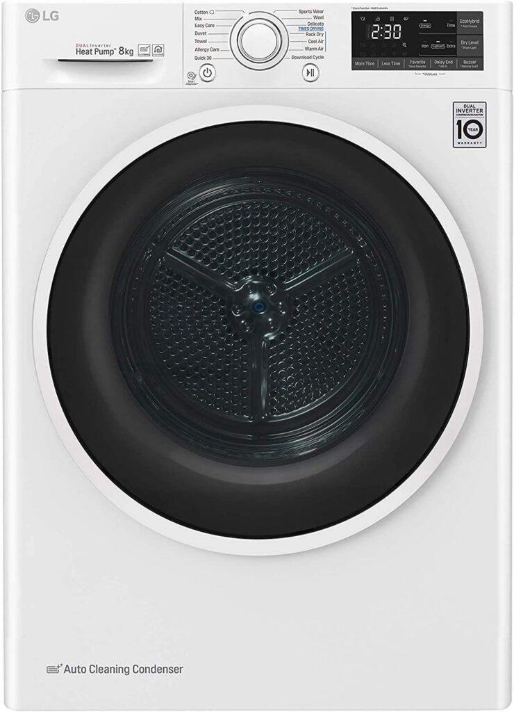 LG RC80U2AV4Q - La migliore asciugatrice a pompa di calore intelligente